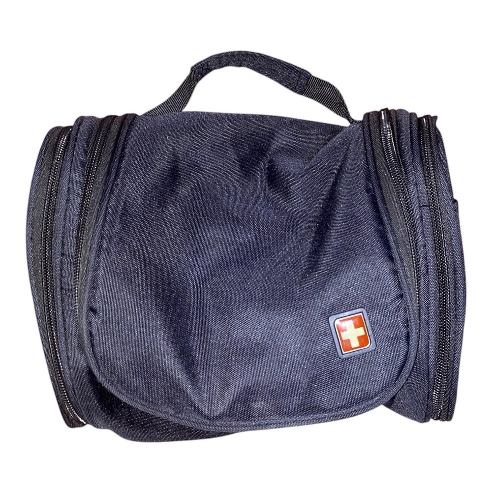 Swiss Gear Black Hanging Travel Toiletry Bag preowned excellent condition